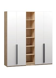 Шкаф распашной Хейсон - 17 Дуб Золотистый / Белый