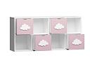 Стеллаж Kids - 5 Розовый Лайт