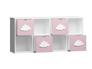 Стеллаж Kids - 5 Розовый Лайт