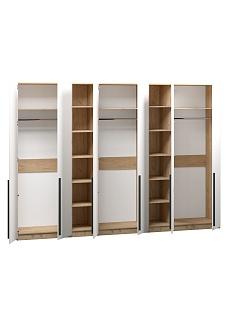 Шкаф распашной Хейсон - 18 Дуб Золотистый / Белый