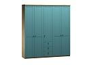 Шкаф распашной София РАХ - 13 МДФ Аквамарин