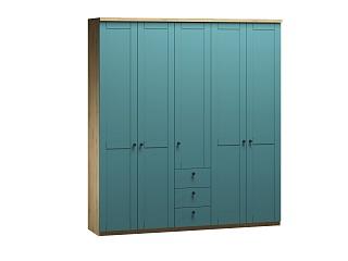 Шкаф распашной София РАХ - 13 МДФ Аквамарин