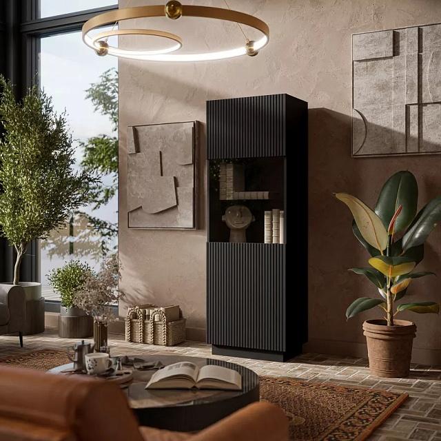 Стеллаж Терни - 2 Черный