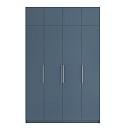 Шкаф распашной Калифорния - 4 с антресолью Альби Полуночно-синий