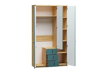 Шкаф распашной София РАХ - 19 МДФ Аквамарин