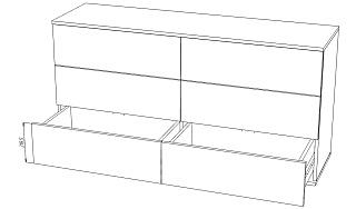 Комод Марвин Йорк - 7 Графит