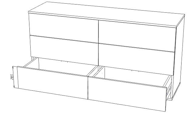Комод Марвин Йорк - 7 Роза