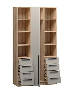 Шкаф распашной Хейсон - 28 Блэквуд Ячменный / Кашемир