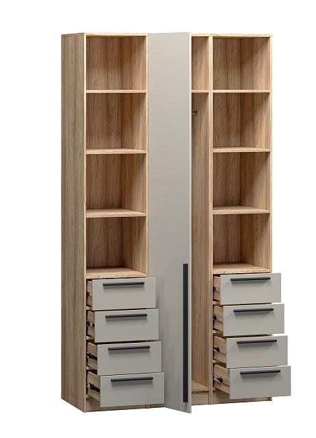 Шкаф распашной Хейсон - 28 Блэквуд Ячменный / Кашемир