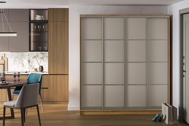 Шкаф-купе Борнео - 4.2К Дуб Золотистый