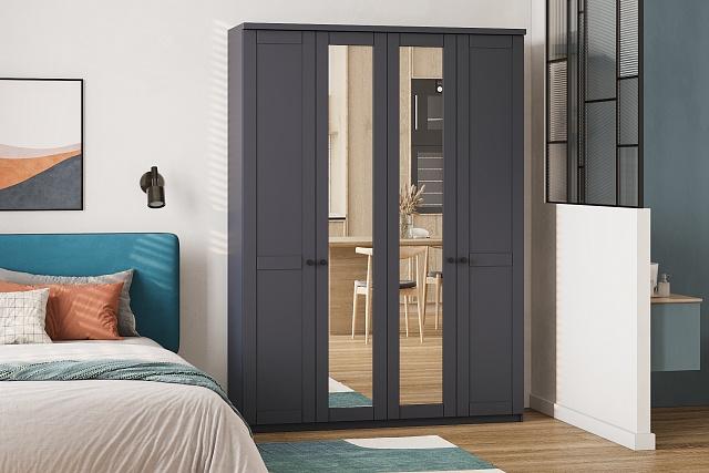 Шкаф распашной София РАХ - 5 МДФ Графит