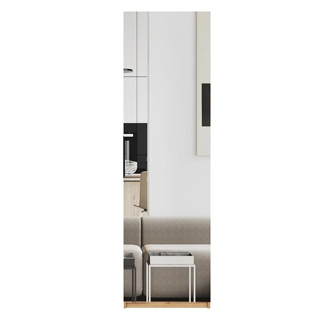 Пенал Астрис - 2 с зеркалом Графит