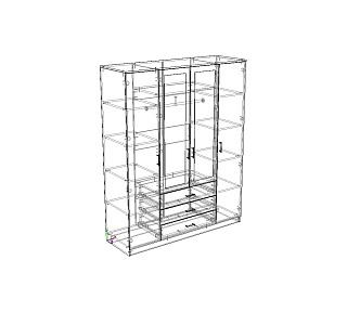 Шкаф распашной Престиж - 4.3