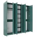 Шкаф распашной Калифорния - 6 с антресолью Сумеречный Голубой