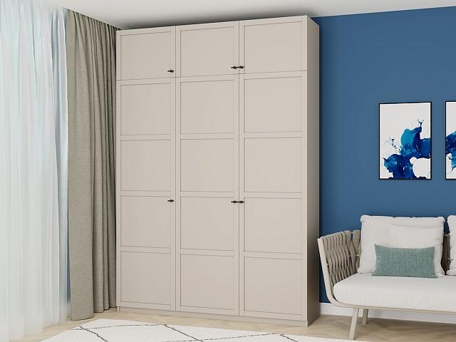 Шкаф распашной Скаген - 3 с антресолью Сантьяго