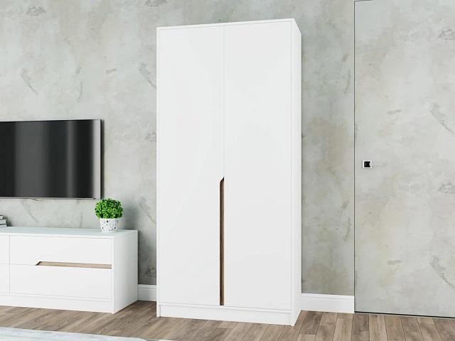 Шкаф распашной Бонди - 2 Белый