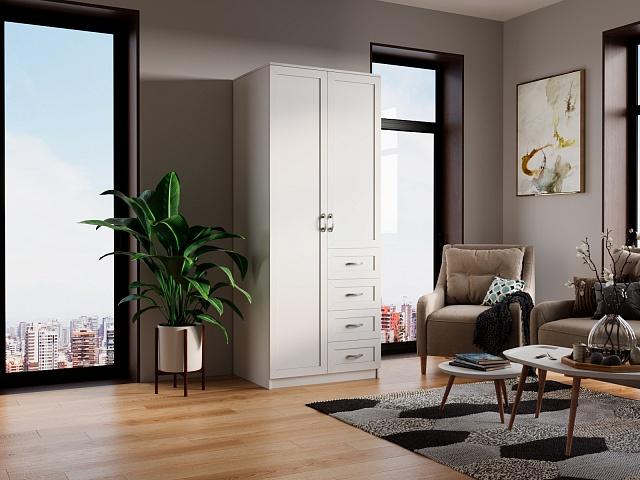 Шкаф распашной Стелла - 13 Белый