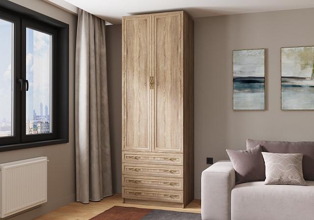 Шкаф распашной Карлос - 028 Дуб Сонома