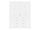 Шкаф распашной Стелла - 5 Белый