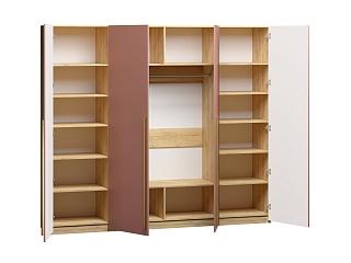 Шкаф распашной Микос - 4 МДФ Шарли Терракота