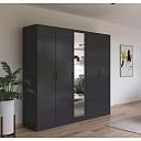 Шкаф распашной Бари - 4 Черный