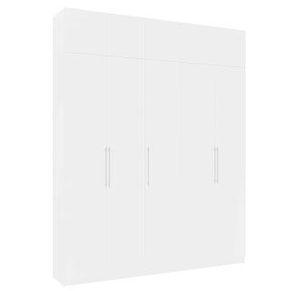 Шкаф распашной Калифорния - 5 с антресолью Белый