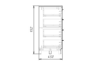 Комод Техас - 10 МДФ