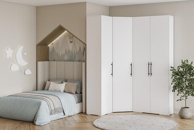 Шкаф угловой Мори-Хелена - 11 Белый