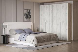 Шкаф распашной Лорена Бест - 4 Крафт Белый