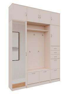 Прихожая Ольга - 8 с антресолью Кашемир