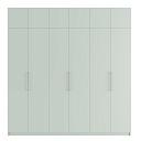 Шкаф распашной Калифорния - 6 с антресолью Пастельный Зеленый