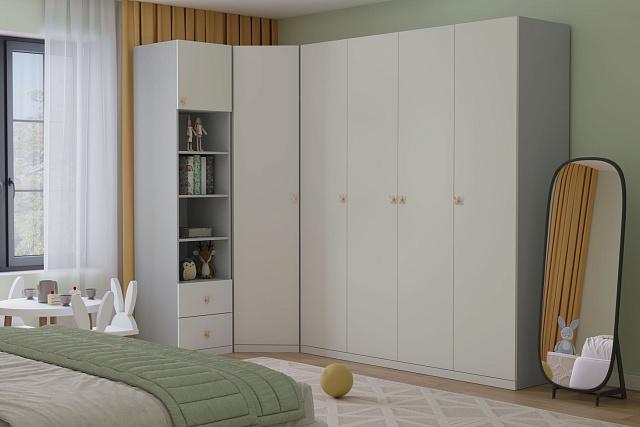 Детская стенка Банни - 4 МДФ Светло-Серый