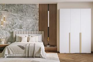 Шкаф распашной Эдинбург - 3 Белый