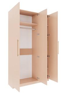 Шкаф распашной Калифорния - 3 Сатин