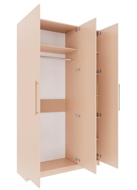 Шкаф распашной Калифорния - 3 Сатин