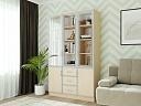 Книжный шкаф Альма - 17 Дуб Молочный