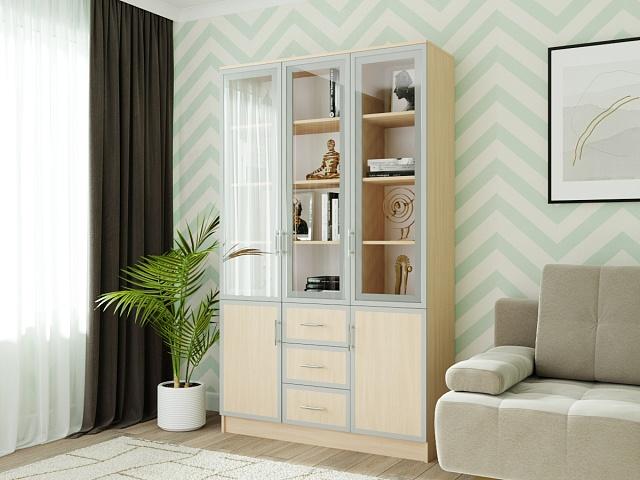 Книжный шкаф Альма - 17 Дуб Молочный