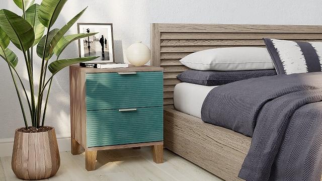 Тумба прикроватная Марвин Йорк Аквамарин