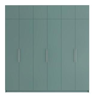 Шкаф распашной Калифорния - 6 с антресолью Сумеречный Голубой