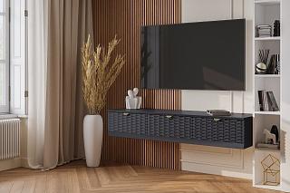 Тумба под ТВ подвесная Тоди - 3 Графит