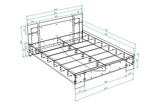 Кровать Джемма 1600