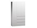 Шкаф распашной Мальм - 3 Белый
