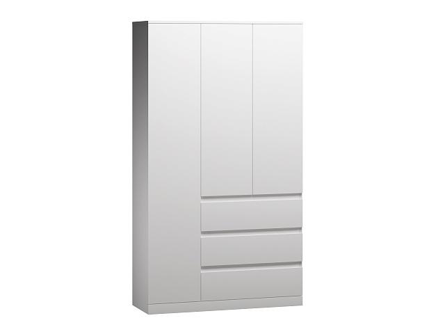 Шкаф распашной Мальм - 3 Белый