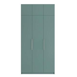 Шкаф распашной Калифорния - 3 с антресолью Сумеречный Голубой