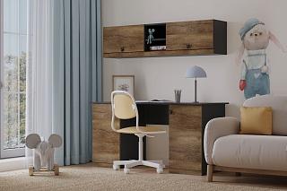 Детская стенка Банни - 11 МДФ Дуб Мореный