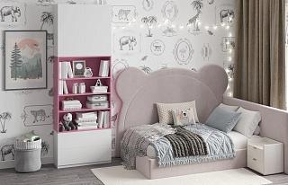 Стеллаж Олли - 3 с дверцей Лаванда