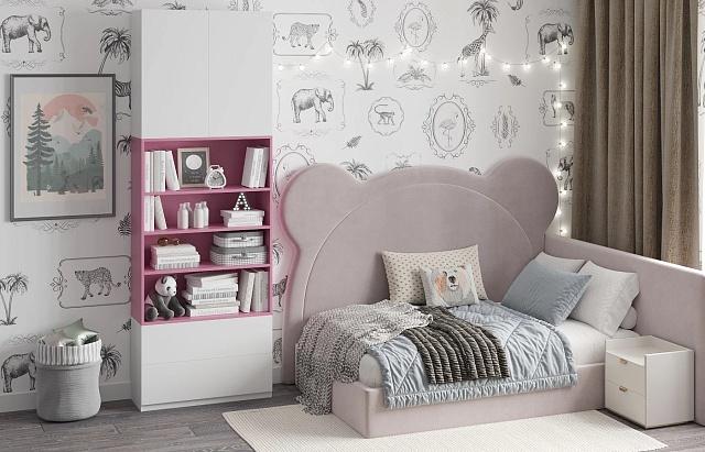 Стеллаж Олли - 3 с дверцей Лаванда