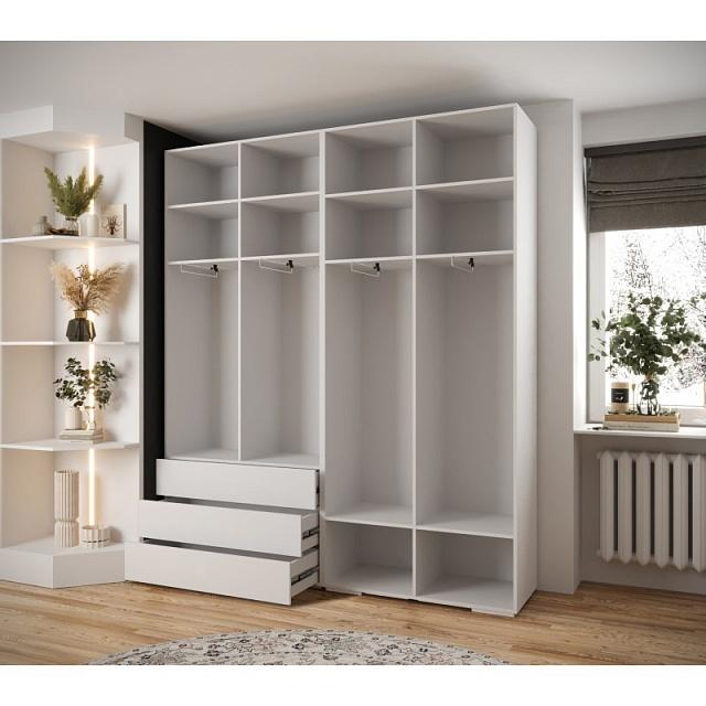 Шкаф распашной Лавис - 4 Белый