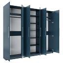 Шкаф распашной Калифорния - 6 Альби Полуночно-синий