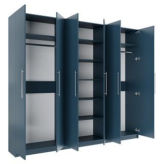 Шкаф распашной Калифорния - 6 Альби Полуночно-синий